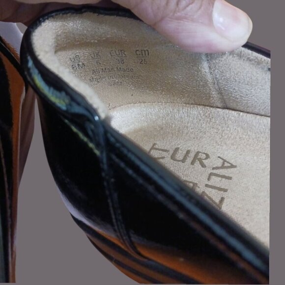 Naturalizer "Sam" Slip On Wedge Pump Confort Shoes Black Size 8M - Picture 16 of 16